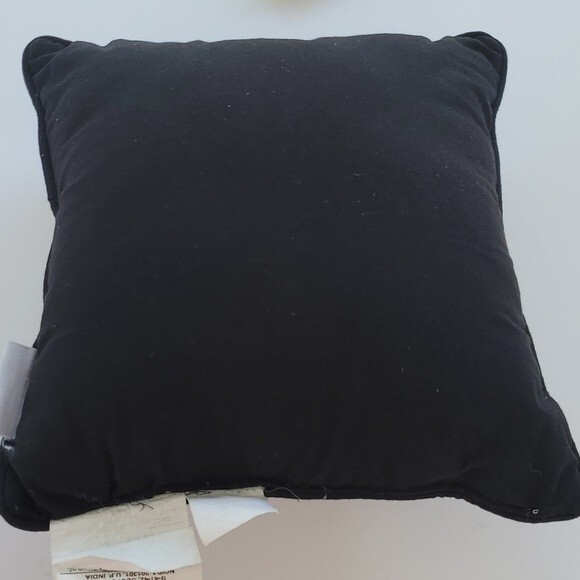 GNOME HALLOWEEN SPOOKY FALL DECORATIVE PILLOW BOO BLACK ORANGE CREAM - Picture 2 of 4